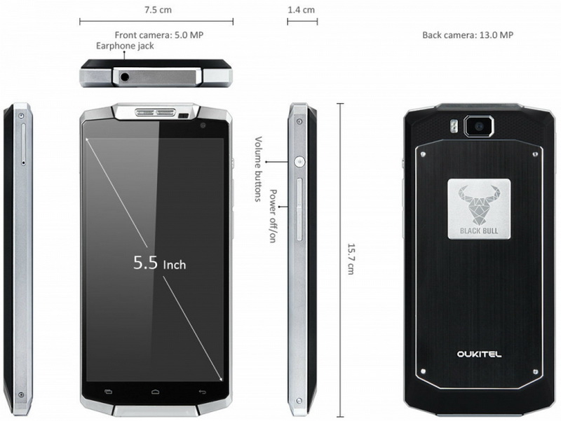 Купить Oukitel K10000 Black, отзывы. Цена на смартфон Oukitel